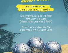 Concours en Doublette le 6 juillet 2026 - Sarlat-la-Canéda - 24200
