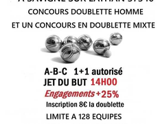 Concours de pétanque Officiel - Savigné-sur-Lathan - 37340