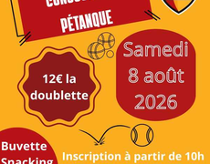 Concours en Doublette le 8 août 2026 - Serrières-de-Briord - 01470