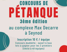 Concours de pétanque Ouvert à tous - Seynod