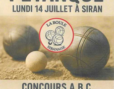 Concours de pétanque Ouvert à tous - Siran