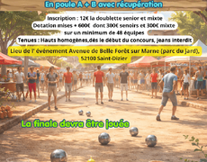 Concours de pétanque Officiel - SMC - Saint Dizier