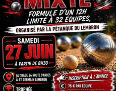 Concours de pétanque Officiel - ST GERMAIN LEMBRON