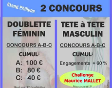 Concours en Doublette le 12 juillet 2026 - St GERVAIS