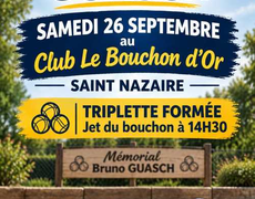 Concours de pétanque Officiel - ST NAZ BOUCHON D'OR