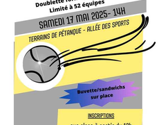 Concours en Doublette le 17 mai 2025 - Surzur - 56450