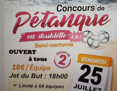Concours de pétanque Ouvert à tous - Theix