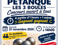 Concours de pétanque Ouvert à tous - Thionville