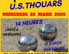 Concours en Triplette le 25 mars 2026 - Thouars - 79100