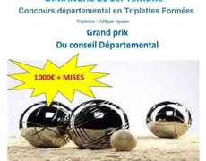 Concours en Triplette le 21 septembre 2025 - Toulouges - 66350