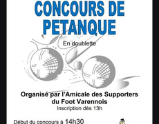 Concours de pétanque Ouvert à tous - Varennes-Saint-Sauveur