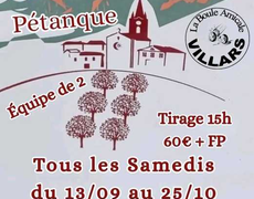 Concours de pétanque Ouvert à tous - Villars