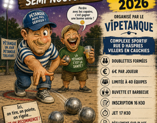 Concours en Doublette le 20 juin 2026 - Villers-en-Cauchies - 59188