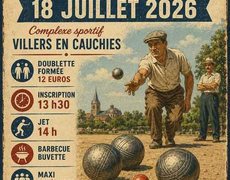 Concours de pétanque Ouvert à tous - Villers-en-Cauchies
