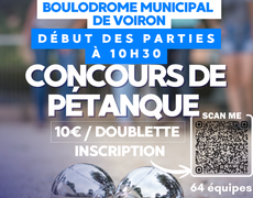 Concours en Doublette le 17 octobre 2026 - Voiron - 38500