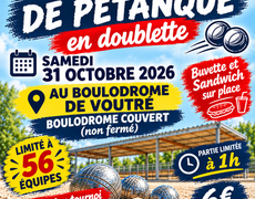 Concours en Doublette le 31 octobre 2026 - Voutré - 53600