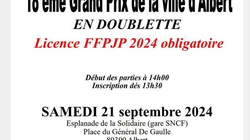 Concours en Doublette le 21 septembre 2024 - Albert - 80300