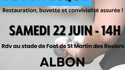 Concours en Doublette le 22 juin 2024 - Albon - 26140