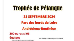 Concours en Doublette le 21 septembre 2024 - Andrézieux-Bouthéon - 42160