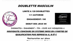 Concours en Doublette le 29 juin 2024 - Aubigné-Racan - 72800