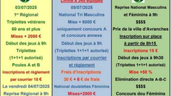 Concours en Doublette le 5 juillet 2025 - Avranches - 50300