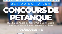 Concours en Doublette le 14 juin 2024 - Bonnétable - 72110