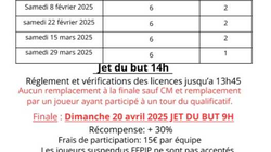 Concours en Triplette le 2 février 2025 - Croix - 59170