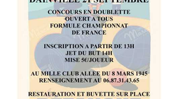 Concours en Doublette le 21 septembre 2024 - Dainville - 62000