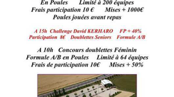 Concours en Doublette le 21 juin 2025 - Fénay - 21600