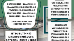 Concours en Doublette Mixte le 25 janvier 2025 - Hénin-Beaumont - 62110