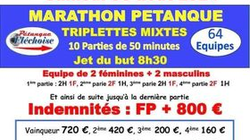 Concours en Triplette Mixte le 3 août 2024 - La Flèche - 72200