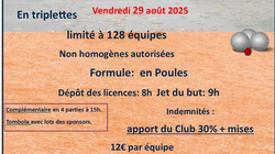 Concours en Triplette le 29 août 2025 - Le Grand-Quevilly - 76120