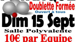 Concours en Doublette le 15 septembre 2024 - Maison-Rouge - 77370