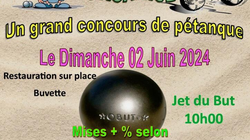 Concours en Doublette le 2 juin 2024 - Marchiennes - 59870