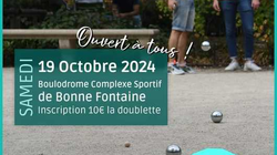 Concours en Doublette le 19 octobre 2024 - Montoir-de-Bretagne - 44550