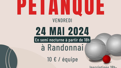 Concours en Doublette le 24 mai 2024 - Randonnai - 61190
