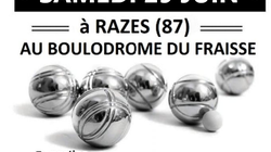 Concours en Doublette le 29 juin 2024 - Razès - 87640