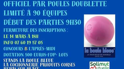 Concours en Doublette le 15 mars 2025 - Septèmes-les-Vallons - 13240