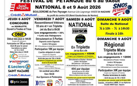 Concours de pétanque Officiel en Triplette le 8 août 2026 - Lieu à définir (44) - Loire-Atlantique - 44