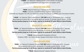 Concours de pétanque Officiel Féminin en Doublette le 5 août 2026 - Lieu à définir (66) - Pyrénées Orientales - 66