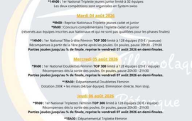 Concours de pétanque Officiel Féminin en Triplette le 6 août 2026 - Lieu à définir (66) - Pyrénées Orientales - 66