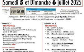 Concours de pétanque Officiel en Triplette le 5 juillet 2025 - Ytrac - Cantal - 15