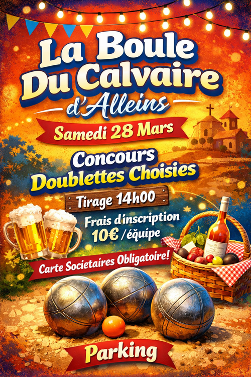 Concours de pétanque en Doublette - Alleins
