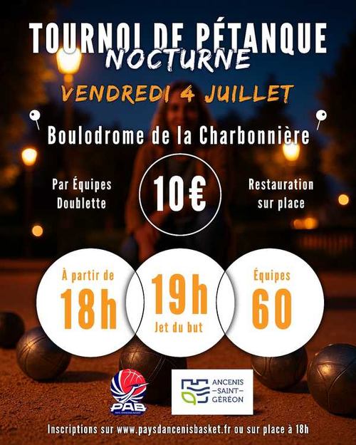 Concours de pétanque en Doublette - Ancenis