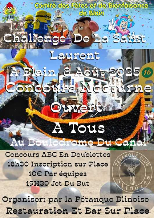 Concours de pétanque en Doublette - Blain