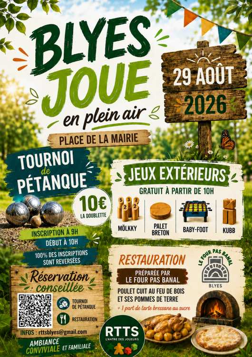 Concours de pétanque en Doublette - Blyes