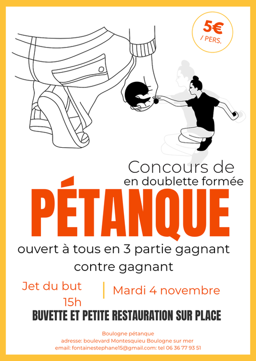 Concours de pétanque en Doublette - Boulogne-sur-Mer
