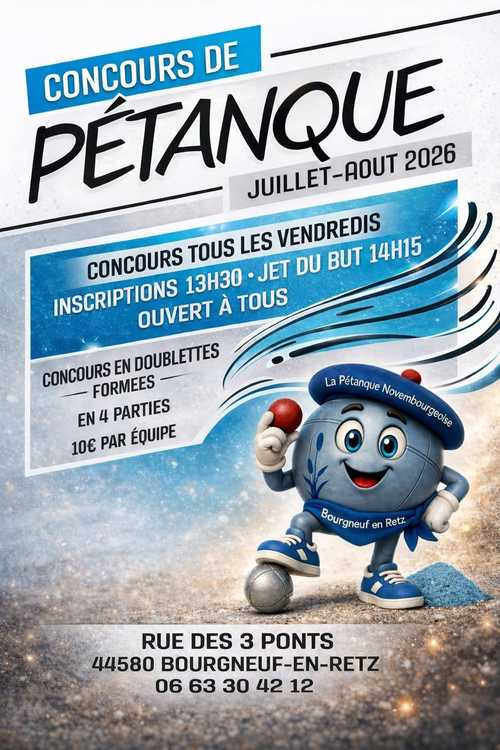 Concours de pétanque en Doublette - Bourgneuf-en-Retz