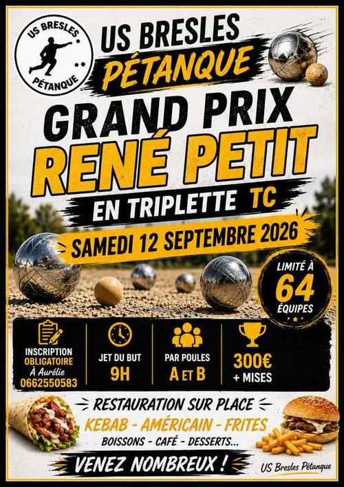 Concours de pétanque en Triplette - Départemental - BRESLES