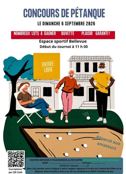 Concours de pétanque en En équipe - Châtillon-le-Duc